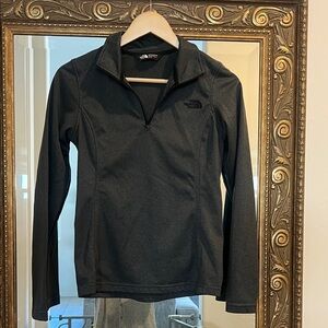 The North Face Charcoal Gray Half-Zip Jacket